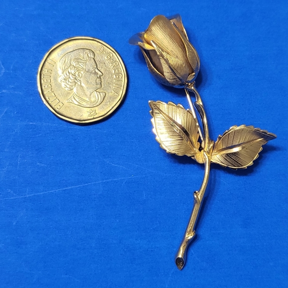 Vintage Giovanni signed rose brooch - Picture 6 of 6